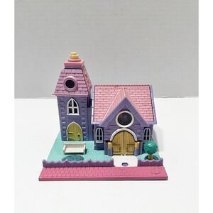 1993 Vintage Polly Pocket Wedding Chapel Building ONLY Bluebird